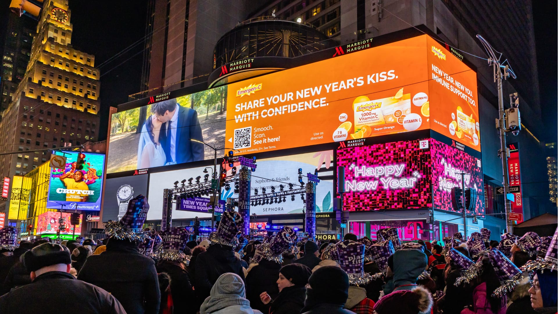 Haleon new years eve kiss